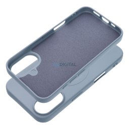 SILICONE MAG COVER (nagy lyuk) tok kompatibilis MagSafe az IPHONE 17 Air készülékhez világoskék színben