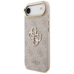 GUESS tok az IPHONE 17 Air készülékhez GUHCP17M4GMGCPI (PU W/ Big 4G Classic Logo) arany rózsaszínű