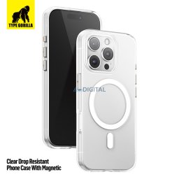 Apple iPhone 17 TG Crystal Drop Magsafe Hátlap - Átlátszó
