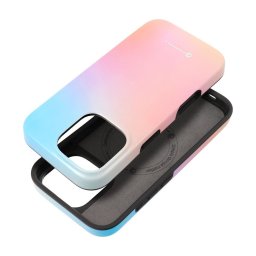 FORCELL F-PROTECT Mirage, katonai csepp-tesztelt tok kompatibilis MagSafe az IPHONE 15 PRO MAX készülékhez rózsaszín kék