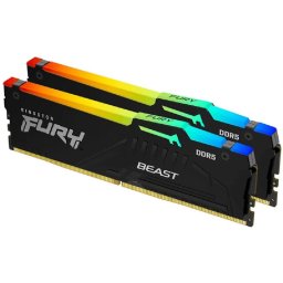 32GB DDR5 memória 5600MHz 2x16GB Kingston FURY Beast PN: KF556C36BBEAK2-32