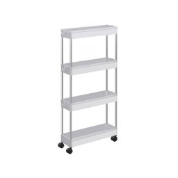 Műanyag polc kerekeken CART 13,5x42x83 cm fehér