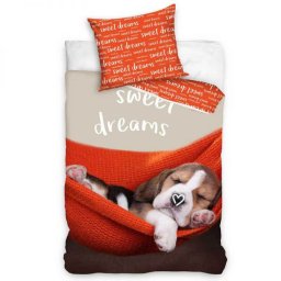 Kutyás ágyneműhuzat garnitúra - Sweet Dreams Red
