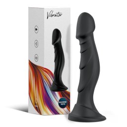 Optimus Black akkumulátoros vibrátor tapadótalppal (fekete)