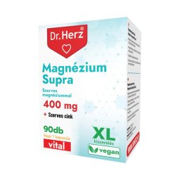 Dr. Herz Magnézium Supra 400 mg + szerves cink kapszula 90x