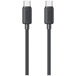 Kábel USAMS KY sorozat US-SJ691 60W USB-C-ről USB-C-re 1m fekete