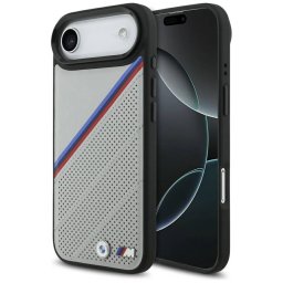 BMW M trikolor fém logó MagSafe tok iPhone Air szürke