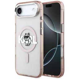 Karl Lagerfeld IML IML Choupette Sketch Logo MagSafe tok iPhone Air rózsaszínhez