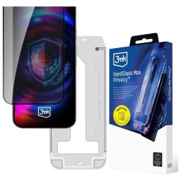 Adatvédelmi üveg 3MK HardGlass Max Privacy applikátorral Apple iPhone Air készülékhez