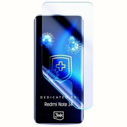 3MK SilverProtect+ Redmi Note 14 5G nedves telepítésű antimikrobiális film