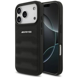 tok AMG bőr dombornyomott vonalak logó iPhone 17 Pro fekete