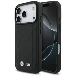 BMW M steppelt logóval ellátott tok MagSafe iPhone 17 Pro készülékhez fekete