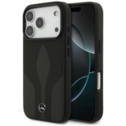 Mercedes Leather The Move MagSafe tok iPhone 17 Pro-hoz fekete