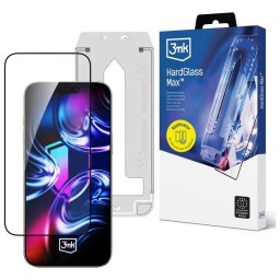 3MK HardGlass Max edzett üveg applikátorral Apple iPhone 16 Pro/17 készülékhez