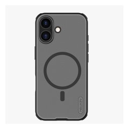NILLKIN SUPER FROSTED PRO MAGNETIC műanyag telefonvédő (mágneses, ütésállóság, gumírozott) ÁTLÁTSZÓ/FEKETE Apple iPhone 17