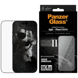PanzerGlass Ceramic II Ultra-Wide Fit EasyAligner iPhone 17 / 16 Pro