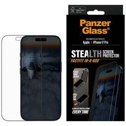 PanzerGlass Stealth Ultra-Wide Fit Fastfit edzett üveg iPhone 17 Pro készülékhez