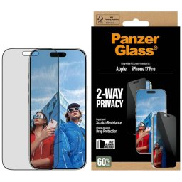 PanzerGlass Ultra-Wide Fit EasyAligner adatvédelmi üveg iPhone 17 Pro készülékhez