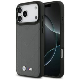 BMW M steppelt logóval ellátott tok MagSafe iPhone 17 Pro Max készülékhez antracit színben