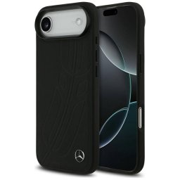 Mercedes bőr nagy Laurel Leave MagSafe tok iPhone Air fekete