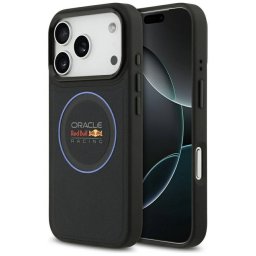 Red Bull tok Red Bull hálós kék gyűrű és fémgombok MagSafe iPhone 17 Pro navy tokhoz