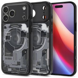 Spigen Ultra Hybrid Mag Mag MagSafe tok iPhone 17 Pro Zero One fekete