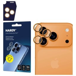 3MK HARDY lencsevédelem 3MK HARDY Lens Protection Pro az Apple iPhone 17 Pro / 17 Pro Max készülékhez narancssárga színben