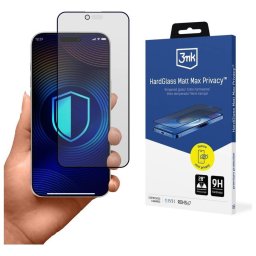 Adatvédelmi üveg 3MK HardGlass Matt Max Privacy az Apple iPhone Air készülékhez