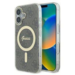 Guess GUHMP16SH4STW iPhone 16 6,1" barna keménytok IML 4G MagSafe