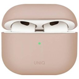 UNIQ tok Lino AirPods 4 szilikon rózsaszín pirítós