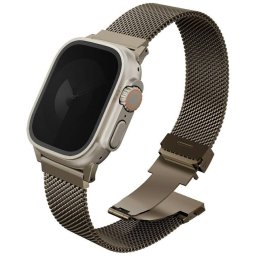 Pánt UNIQ Dante Pro az Apple Watch 49/46/45/44mm-es órájához Rozsdamentes acél arany színű