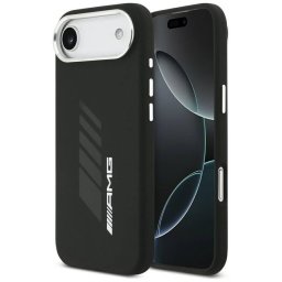AMG szilikon túlméretezett Rhombs MagSafe tok iPhone Airhez Fekete