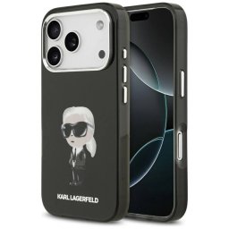 Karl Lagerfeld IML Aquarelle Karl & Logo Karl & Logo MagSafe tok iPhone 17 Pro-hoz Fekete