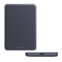 XIAOMI SUPER SLIM vésztöltő Type-C aljzat (5000mAh, 22.5W, gyorstöltő, MagSafe) FEKETE