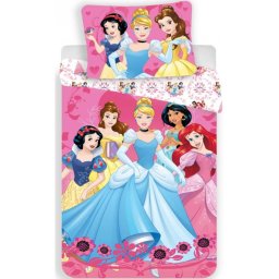 Disney Hercegnők 2 részes Gyermek Ágyneműhuzat-garnitúra 140x200+70x90 cm
