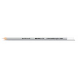 STAEDTLER Jelölőceruza, hatszögletű, mindenre író, lemosható (omnichrom), STAEDTLER "Lumocolor 108", fehér