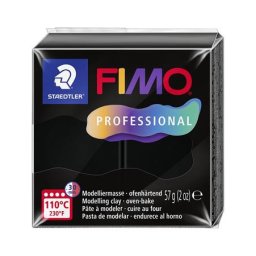 FIMO Gyurma, 57 g, égethető, FIMO "Professional", fekete
