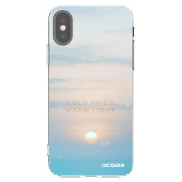 Átlátszó szilikon tok az alábbi mobiltelefonokra Apple iPhone X/XS - COLD SKIES