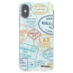 Átlátszó szilikon tok az alábbi mobiltelefonokra Apple iPhone X/XS - PASSPORT EDITION