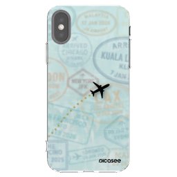 Átlátszó szilikon tok az alábbi mobiltelefonokra Apple iPhone X/XS - FLIGHT PATH