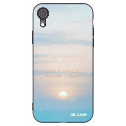 Fekete szilikon tok az alábbi mobiltelefonokra Apple iPhone XR - COLD SKIES