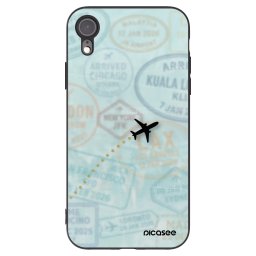 Fekete szilikon tok az alábbi mobiltelefonokra Apple iPhone XR - FLIGHT PATH