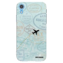 Átlátszó szilikon tok az alábbi mobiltelefonokra Apple iPhone XR - FLIGHT PATH