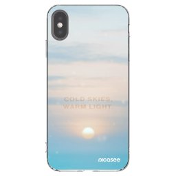Átlátszó szilikon tok az alábbi mobiltelefonokra Apple iPhone XS Max - COLD SKIES