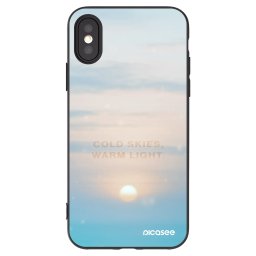 Fekete szilikon tok az alábbi mobiltelefonokra Apple iPhone X/XS - COLD SKIES
