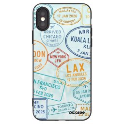 Fekete szilikon tok az alábbi mobiltelefonokra Apple iPhone X/XS - PASSPORT EDITION