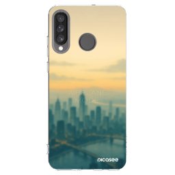 Átlátszó szilikon tok az alábbi mobiltelefonokra Huawei P30 Lite - Airplane mode
