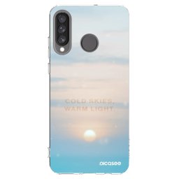 Átlátszó szilikon tok az alábbi mobiltelefonokra Huawei P30 Lite - COLD SKIES