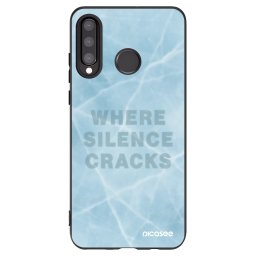 Fekete szilikon tok az alábbi mobiltelefonokra Huawei P30 Lite - SILENCE