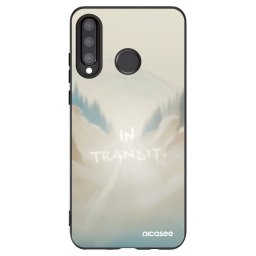Fekete szilikon tok az alábbi mobiltelefonokra Huawei P30 Lite - IN TRANSIT
